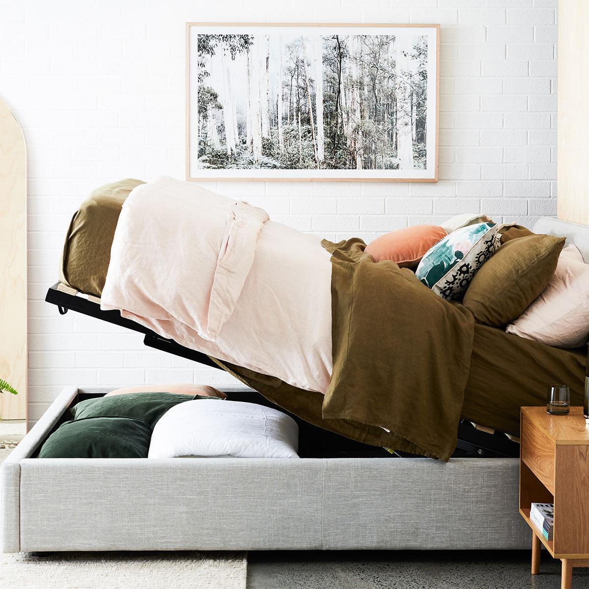 Lit Queen Size avec rangement Dane