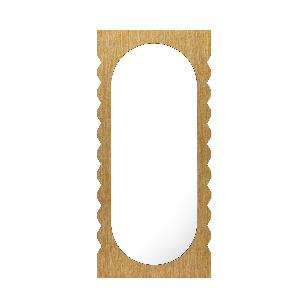 Miroir de sol en chêne Azzurra