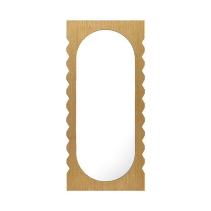 Miroir de sol en chêne Azzurra