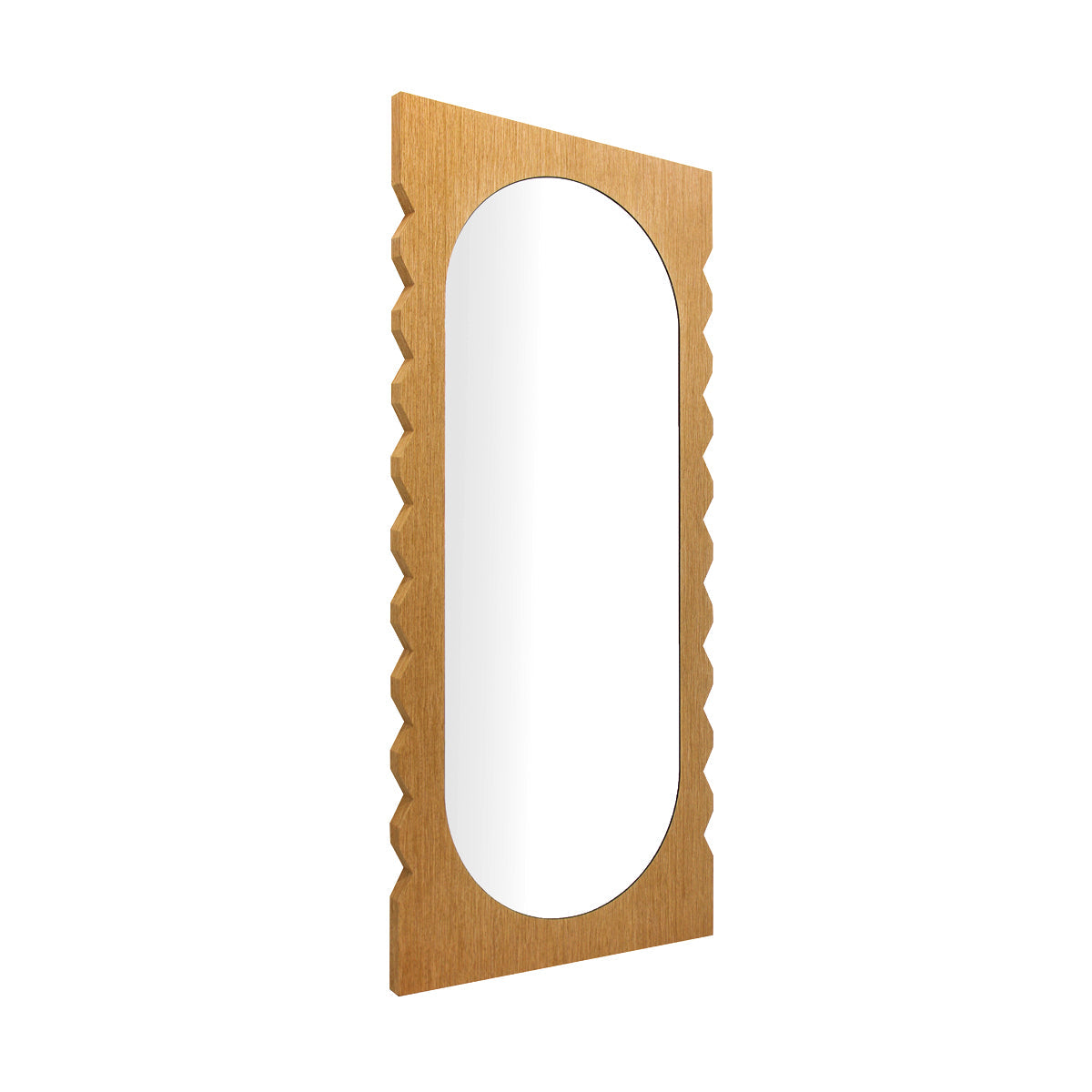 Miroir de sol en chêne Azzurra