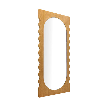 Miroir de sol en chêne Azzurra