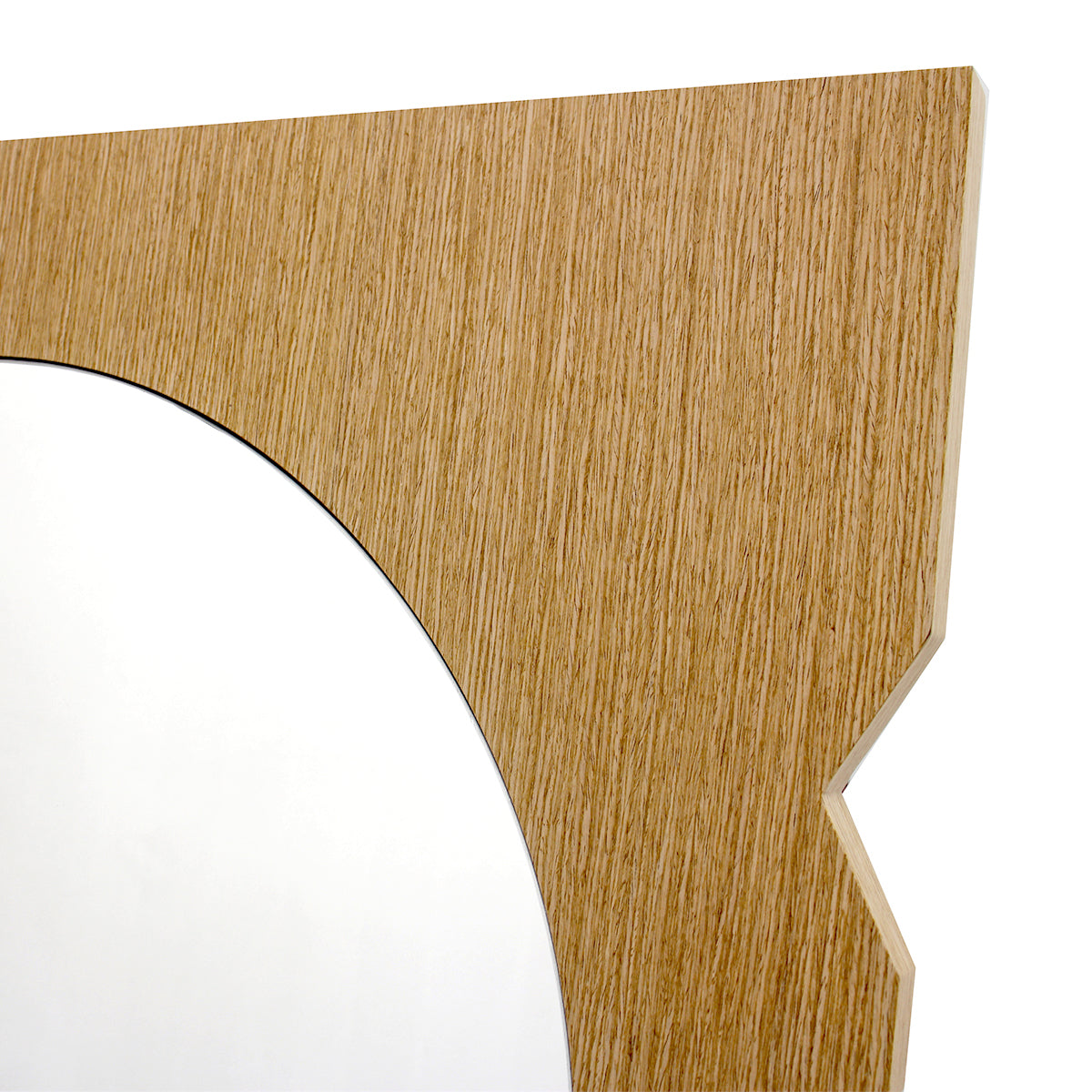 Miroir de sol en chêne Azzurra