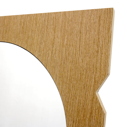 Miroir de sol en chêne Azzurra