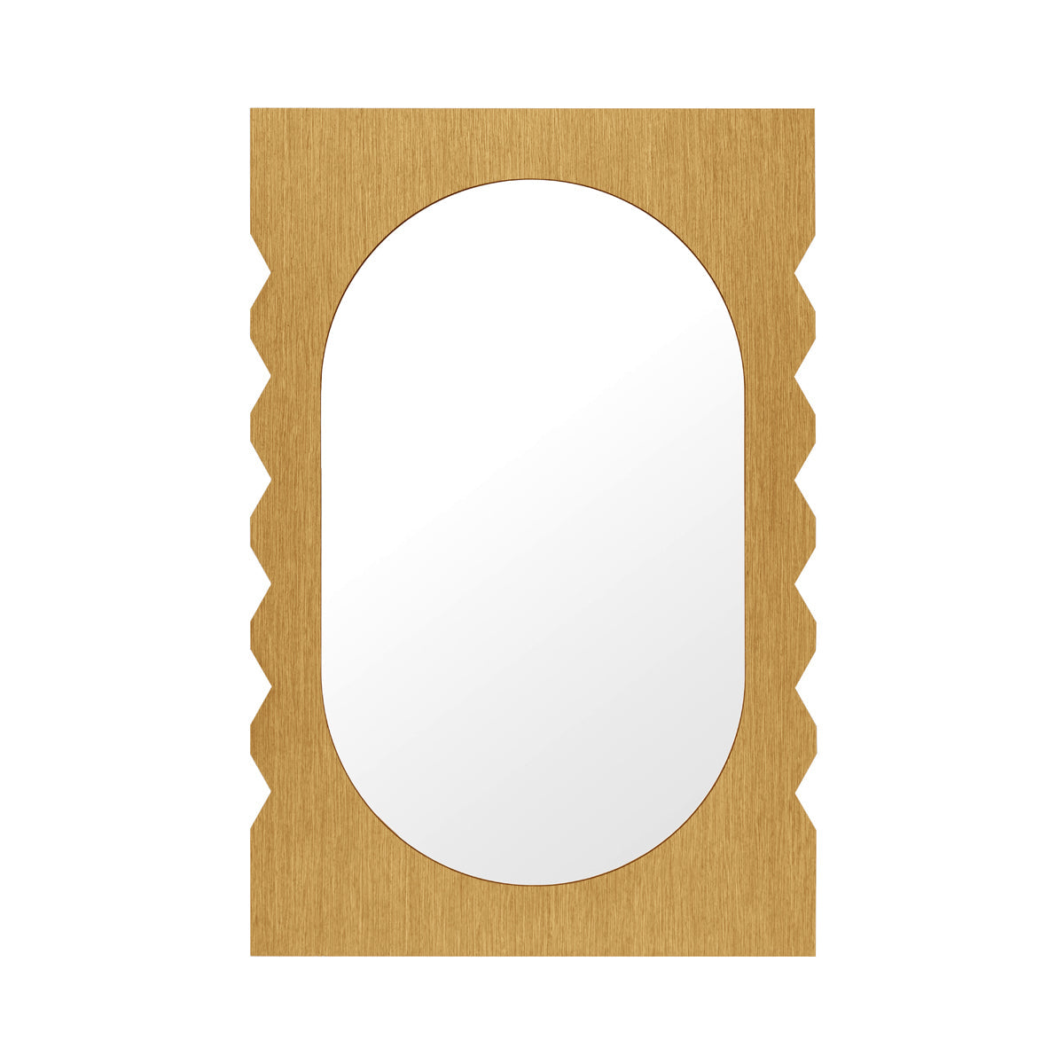 Miroir mural en chêne Azzurra