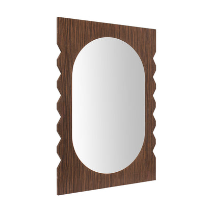 Miroir mural en noyer Azzurra