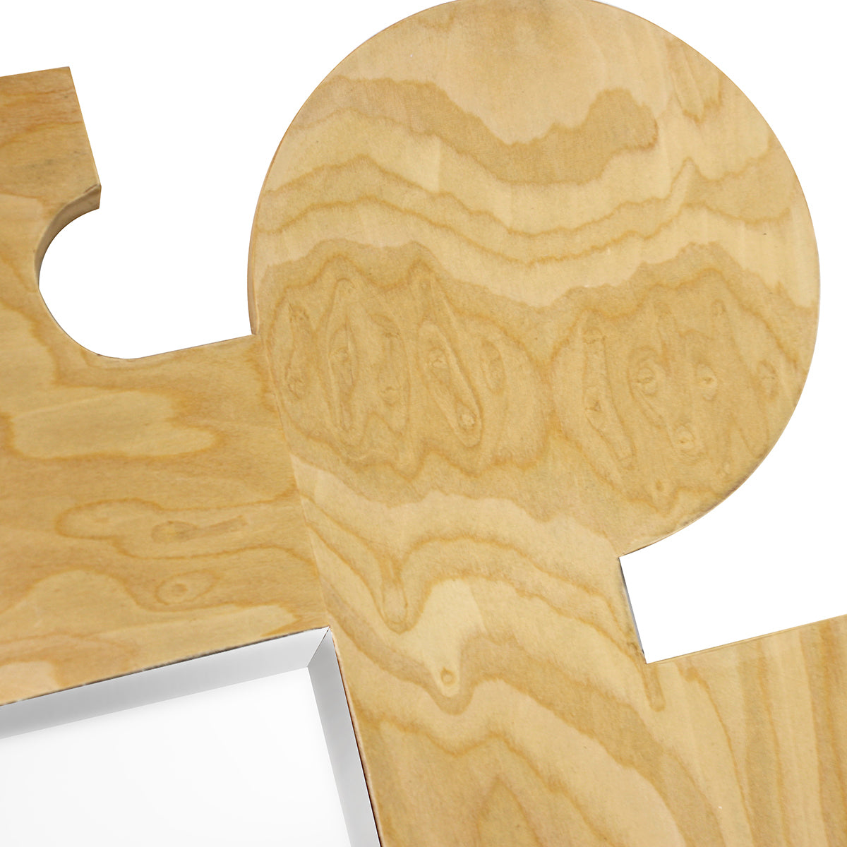 Miroir mural en chêne texturé Nikita