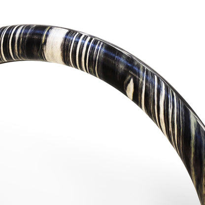 Miroir mural en arche d'ébène Valentina