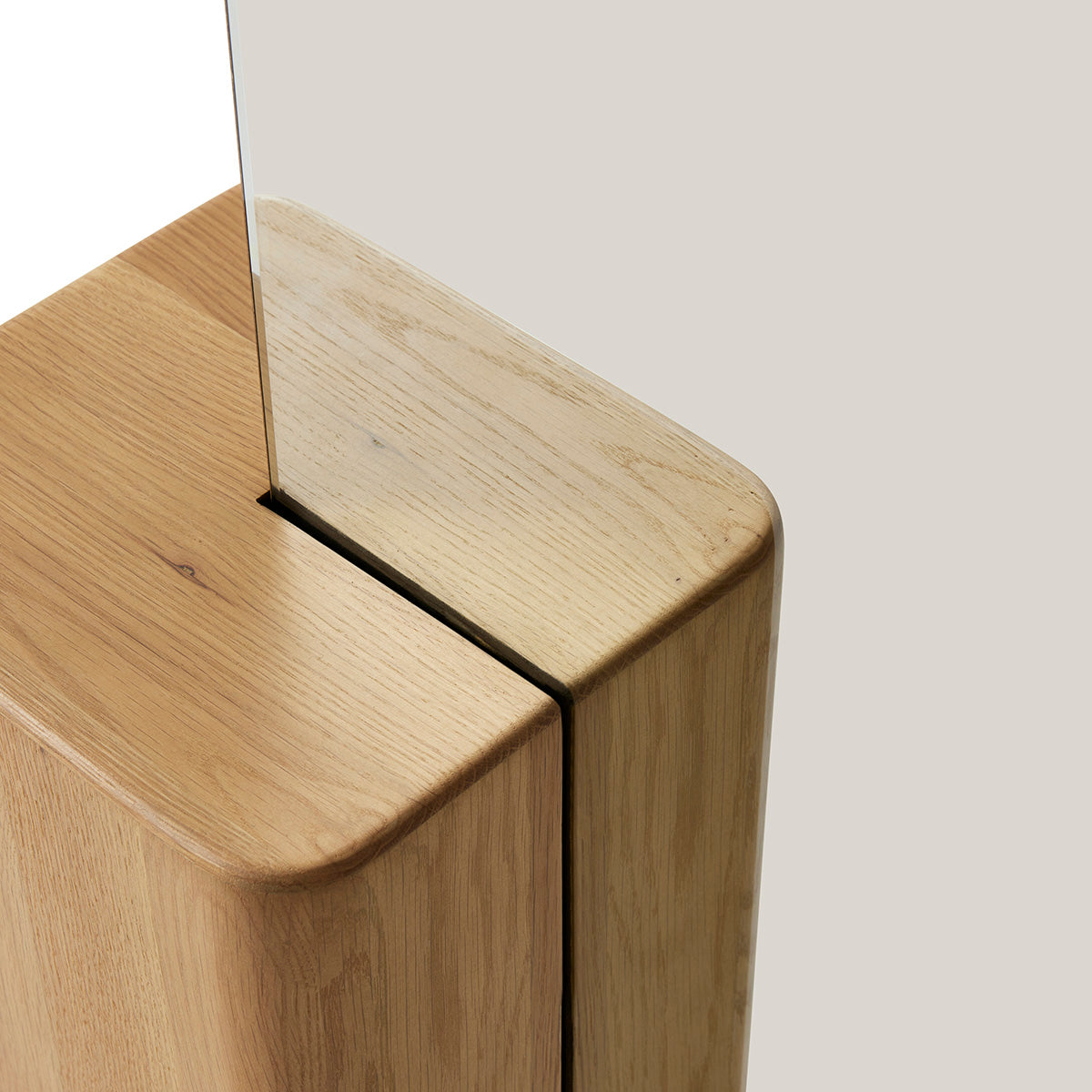 Miroir de sol en chêne