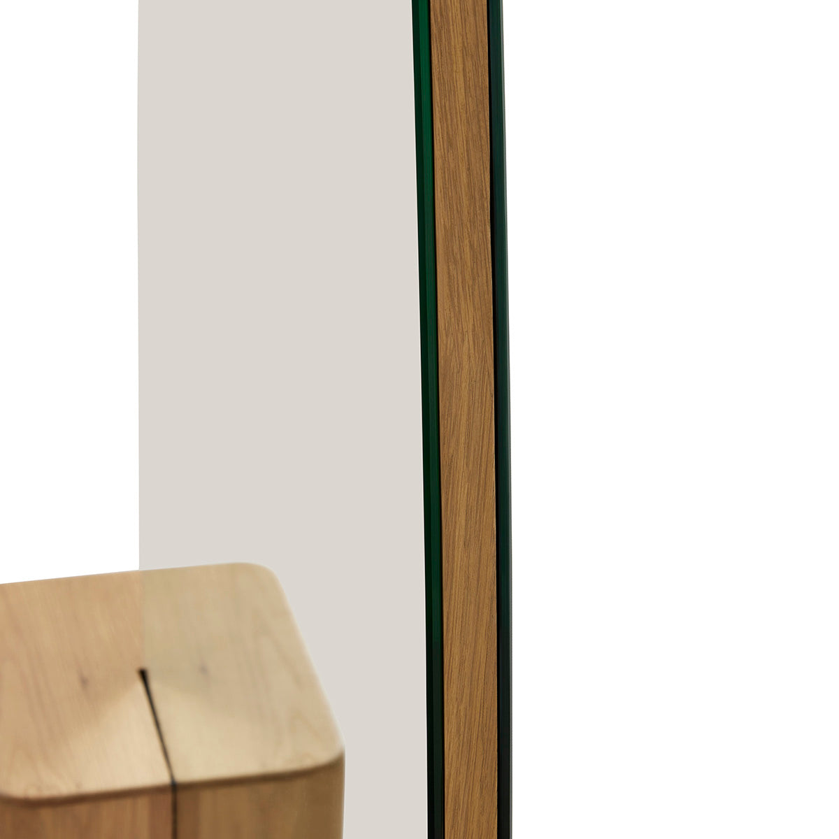 Miroir de sol en chêne