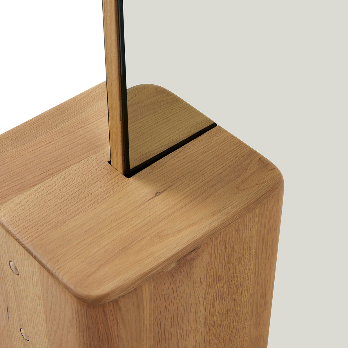 Miroir de sol en chêne