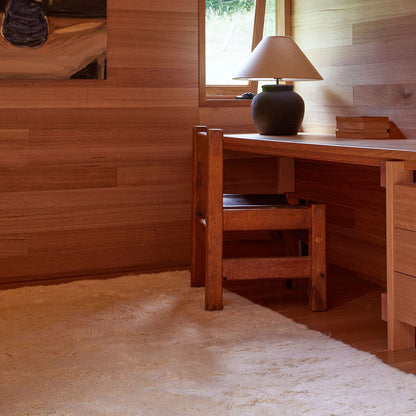 Tapis lavable en laine et peau de mouton Mackenzie