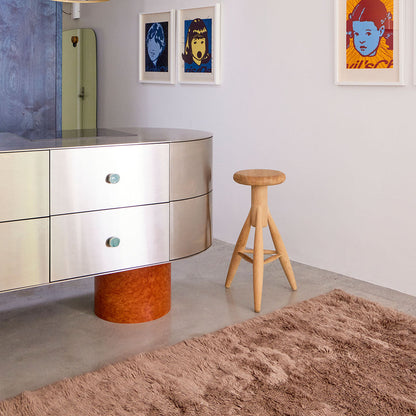 Tapis lavable en laine et peau de mouton Mackenzie