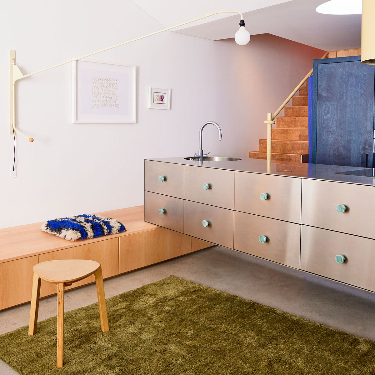 Tapis berbère lavable en laine Otago