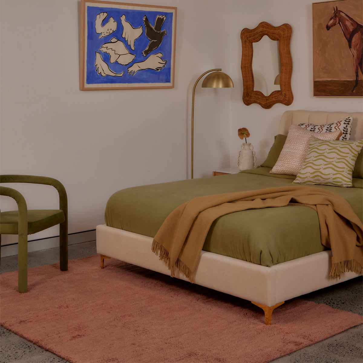 Tapis berbère lavable en laine Otago