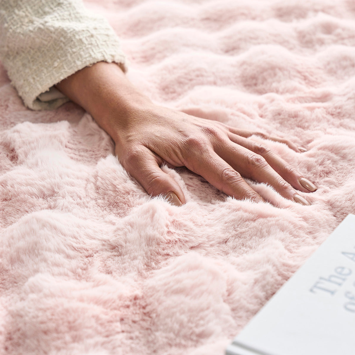 Tapis rond lavable à bulles