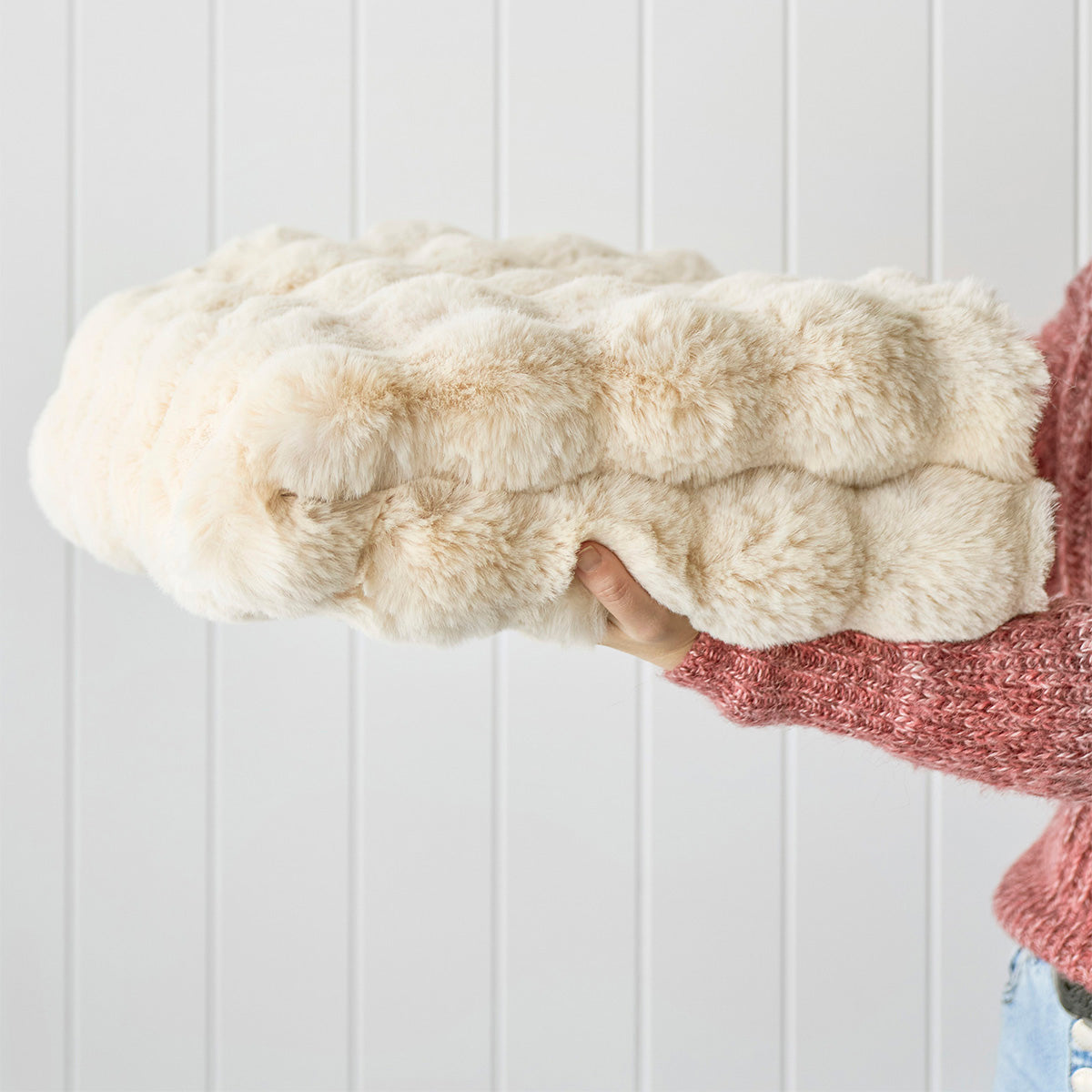 Tapis rond lavable à bulles