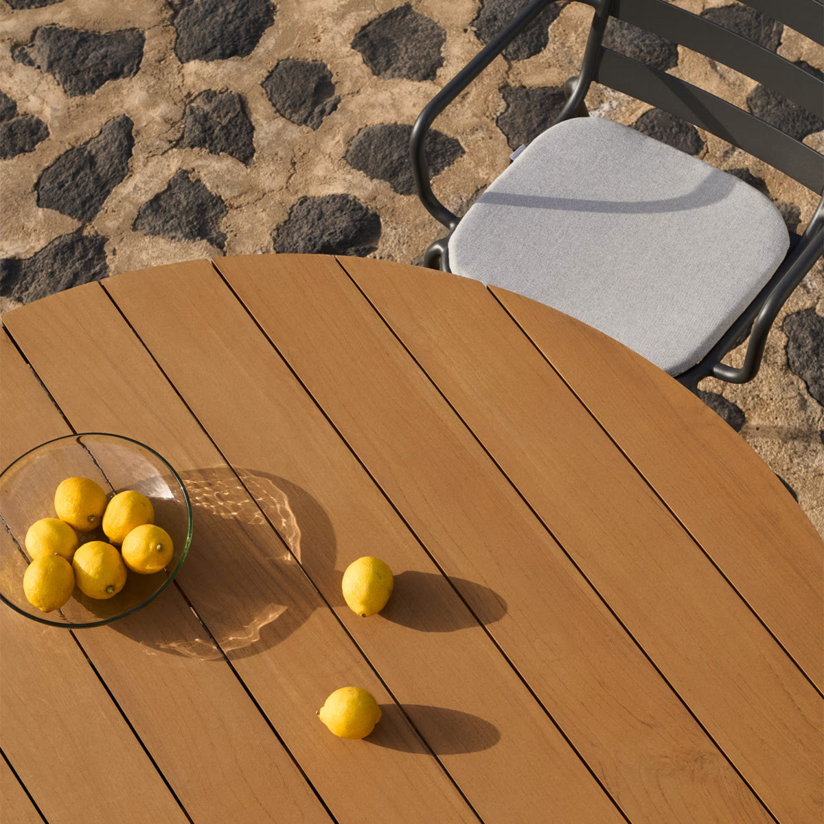 Table ronde Tudonis (Gris, 120 cm)