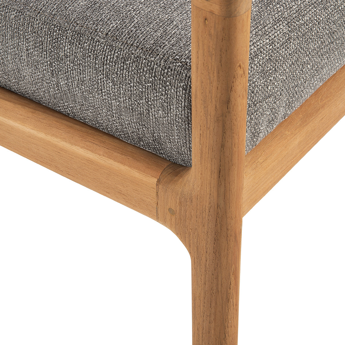 Canapé d'extérieur Jack en tissu 4 places (teck, moka)