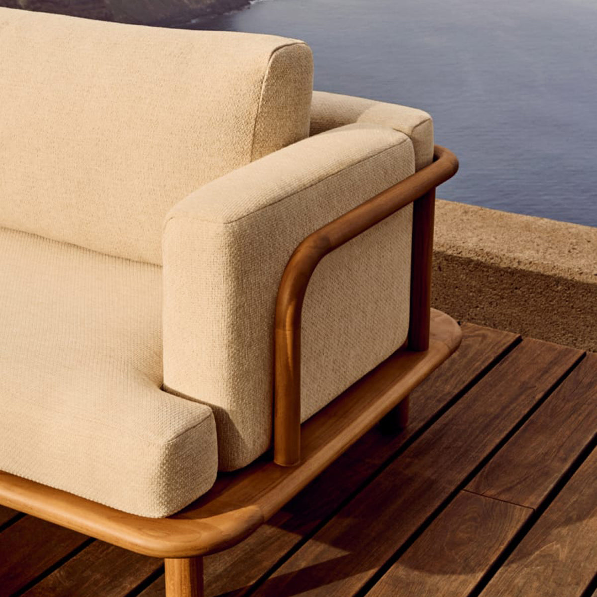 Canapé 3 places Turqueta (teck)