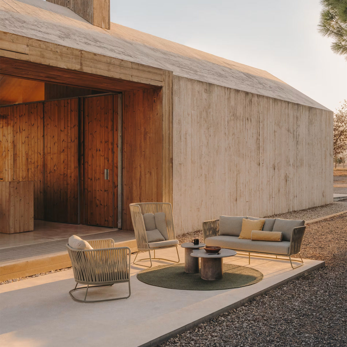 Canapé d'extérieur 3 places Saconca