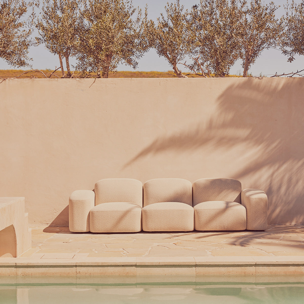 Canapé d'extérieur modulaire 3 places Muse (Collaroy Static)