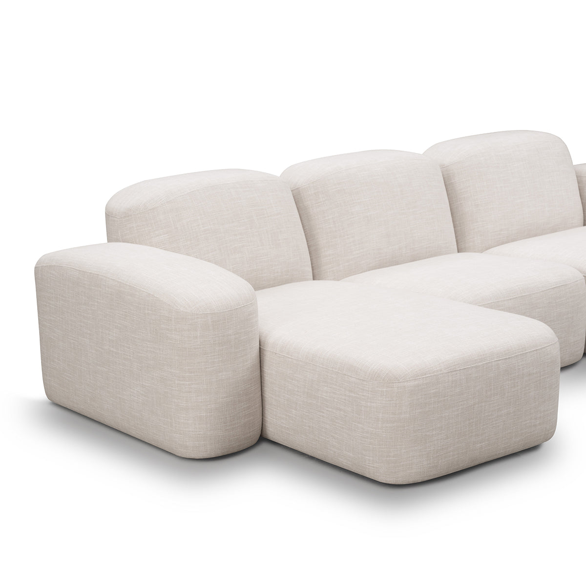 Canapé méridienne modulaire 3 places Muse LAF