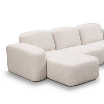 Canapé méridienne modulaire 3 places Muse LAF