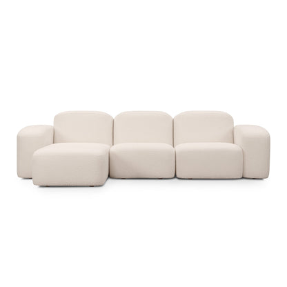 Canapé méridienne modulaire 3 places Muse LAF