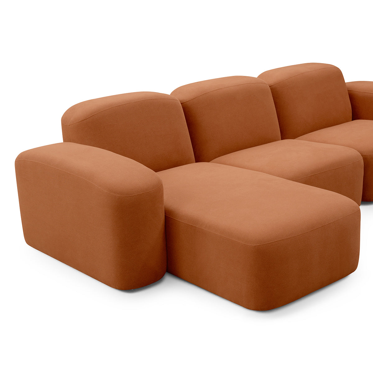 Canapé méridienne modulaire 3 places Muse LAF