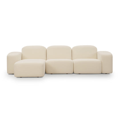 Canapé méridienne modulaire 3 places Muse LAF