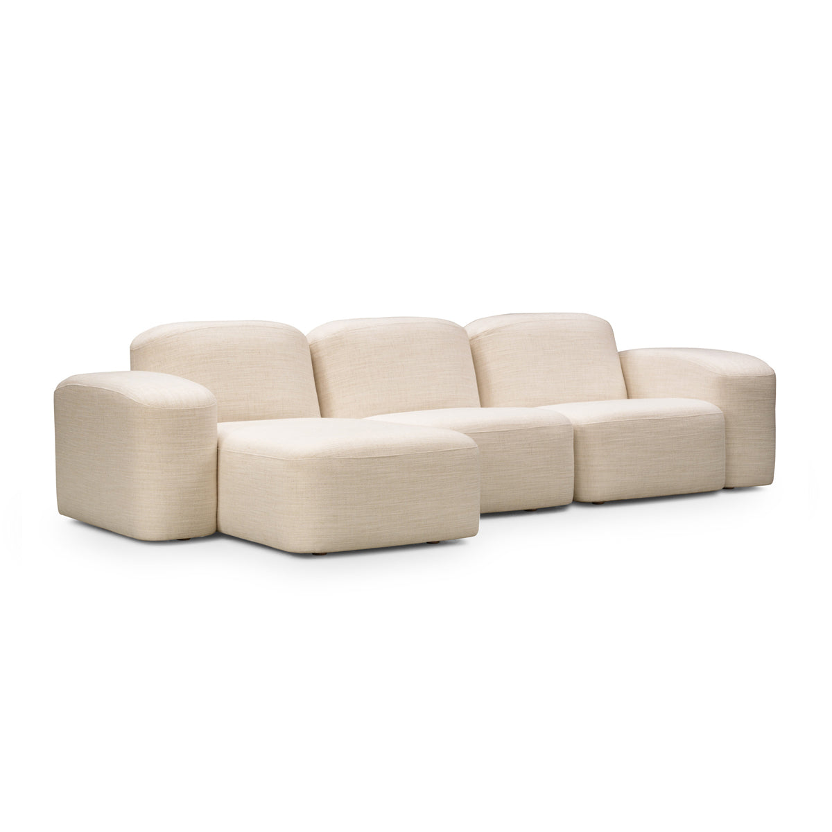 Canapé méridienne modulaire 3 places Muse LAF