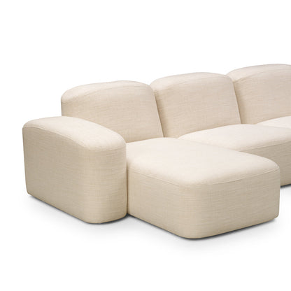 Canapé méridienne modulaire 3 places Muse LAF