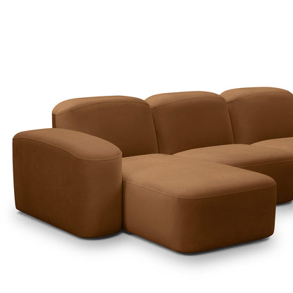 Canapé méridienne modulaire 3 places Muse LAF