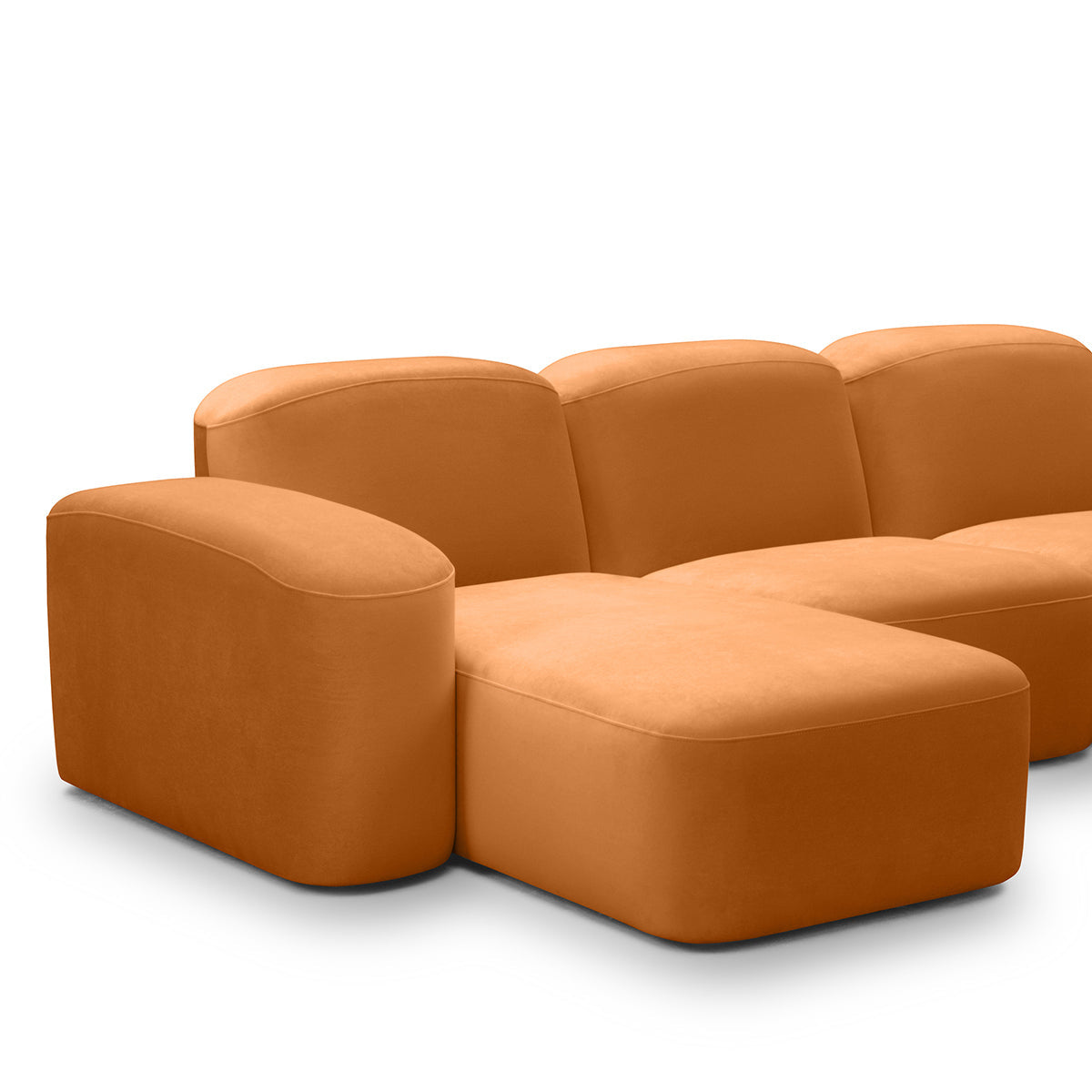 Canapé méridienne modulaire 3 places Muse LAF