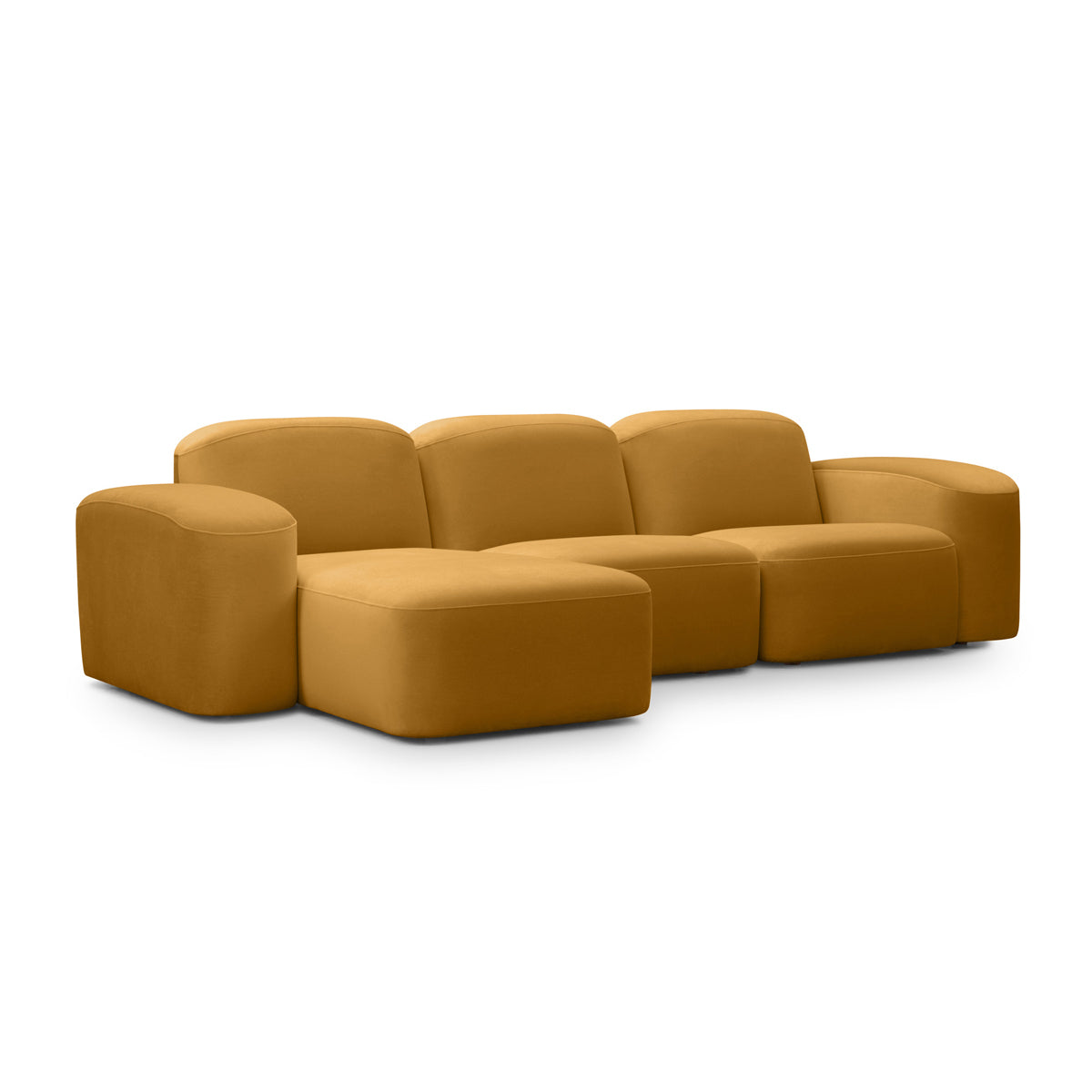 Canapé méridienne modulaire 3 places Muse LAF