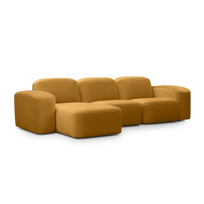 Canapé méridienne modulaire 3 places Muse LAF