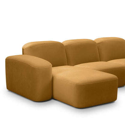 Canapé méridienne modulaire 3 places Muse LAF