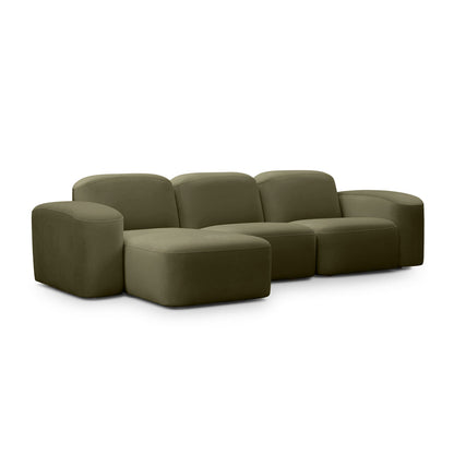 Canapé méridienne modulaire 3 places Muse LAF