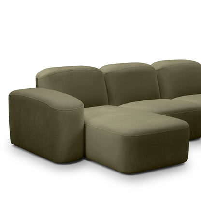 Canapé méridienne modulaire 3 places Muse LAF