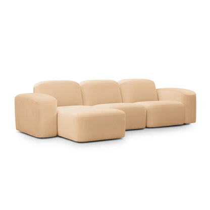 Canapé méridienne modulaire 3 places Muse LAF