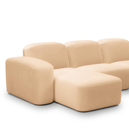 Canapé méridienne modulaire 3 places Muse LAF