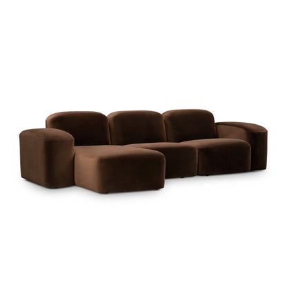 Canapé méridienne modulaire 3 places Muse LAF