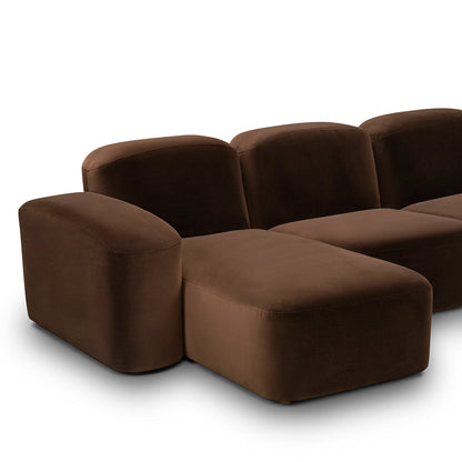 Canapé méridienne modulaire 3 places Muse LAF