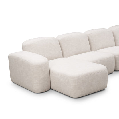 Canapé méridienne modulaire 4 places Muse LAF