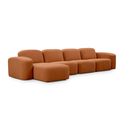 Canapé méridienne modulaire 4 places Muse LAF