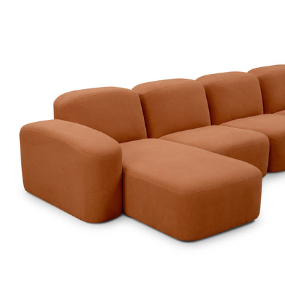 Canapé méridienne modulaire 4 places Muse LAF