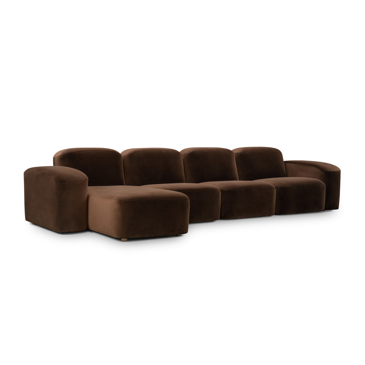 Canapé méridienne modulaire 4 places Muse LAF