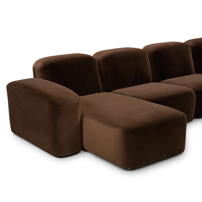 Canapé méridienne modulaire 4 places Muse LAF