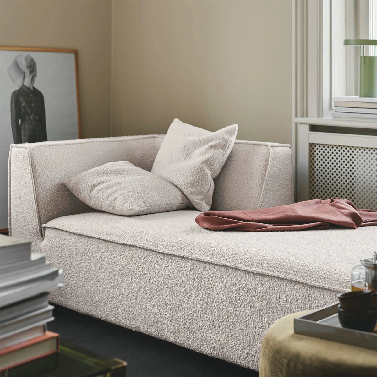 Canapé modulable Dane 1 place avec méridienne droite