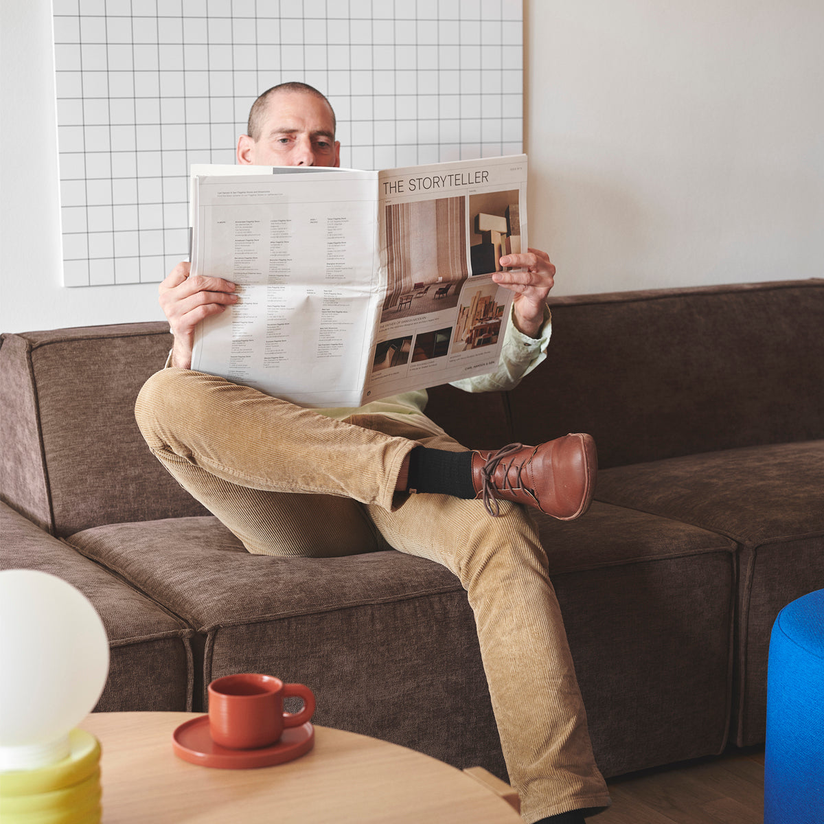 Canapé modulable Dane 1 place avec méridienne droite